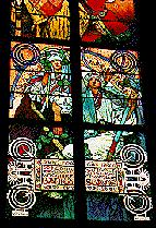 Saint Vitus Cathedral : Stain glass by Alfons Mucha