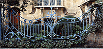 Gate in front of the street garden