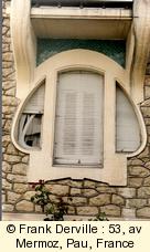Art Nouveau window in Pau