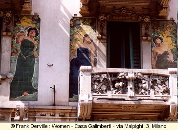 Art Nouveau woman in Milano