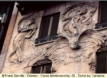 Art Nouveau women in Torino